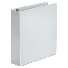 Load image into Gallery viewer, Universal® wholesale. UNIVERSAL® Economy Round Ring View Binder, 3 Rings, 2&quot; Capacity, 11 X 8.5, White. HSD Wholesale: Janitorial Supplies, Breakroom Supplies, Office Supplies.