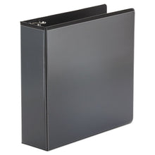 Load image into Gallery viewer, Universal® wholesale. UNIVERSAL® Economy Round Ring View Binder, 3 Rings, 3&quot; Capacity, 11 X 8.5, Black. HSD Wholesale: Janitorial Supplies, Breakroom Supplies, Office Supplies.