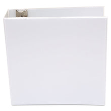 Load image into Gallery viewer, Universal® wholesale. UNIVERSAL® Economy Round Ring View Binder, 3 Rings, 3&quot; Capacity, 11 X 8.5, White. HSD Wholesale: Janitorial Supplies, Breakroom Supplies, Office Supplies.