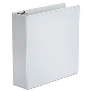 Universal® wholesale. UNIVERSAL® Economy Round Ring View Binder, 3 Rings, 3" Capacity, 11 X 8.5, White. HSD Wholesale: Janitorial Supplies, Breakroom Supplies, Office Supplies.