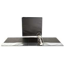 Load image into Gallery viewer, Universal® wholesale. UNIVERSAL® Slant-ring View Binder, 3 Rings, 4&quot; Capacity, 11 X 8.5, Black. HSD Wholesale: Janitorial Supplies, Breakroom Supplies, Office Supplies.