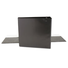 Load image into Gallery viewer, Universal® wholesale. UNIVERSAL® Slant-ring View Binder, 3 Rings, 4&quot; Capacity, 11 X 8.5, Black. HSD Wholesale: Janitorial Supplies, Breakroom Supplies, Office Supplies.