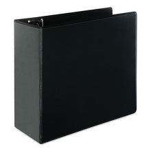 Load image into Gallery viewer, Universal® wholesale. UNIVERSAL® Slant-ring View Binder, 3 Rings, 5&quot; Capacity, 11 X 8.5, Black. HSD Wholesale: Janitorial Supplies, Breakroom Supplies, Office Supplies.