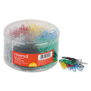 Universal® wholesale. UNIVERSAL® Plastic-coated Paper Clips, Small (no. 1), Assorted Colors, 1,000-pack. HSD Wholesale: Janitorial Supplies, Breakroom Supplies, Office Supplies.
