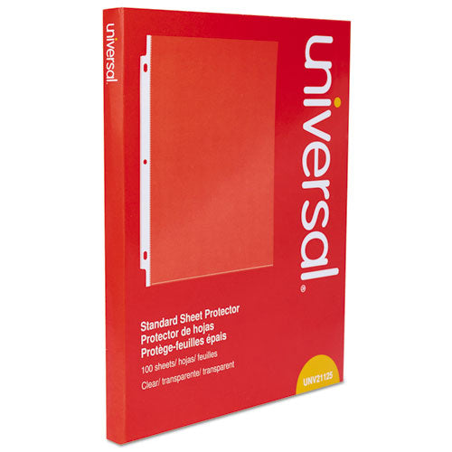 Universal® wholesale. UNIVERSAL® Top-load Poly Sheet Protectors, Standard, Letter, Clear, 100-box. HSD Wholesale: Janitorial Supplies, Breakroom Supplies, Office Supplies.