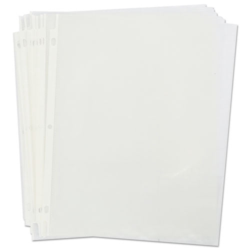 Universal® wholesale. UNIVERSAL® Top-load Poly Sheet Protectors, Std Gauge, Nonglare, Clear, 50-pack. HSD Wholesale: Janitorial Supplies, Breakroom Supplies, Office Supplies.