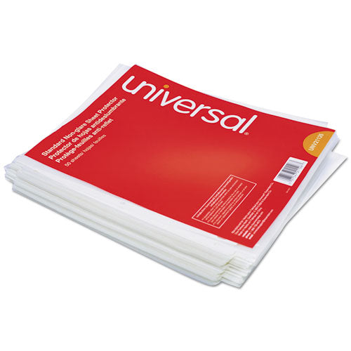 Universal® wholesale. UNIVERSAL® Top-load Poly Sheet Protectors, Std Gauge, Nonglare, Clear, 50-pack. HSD Wholesale: Janitorial Supplies, Breakroom Supplies, Office Supplies.