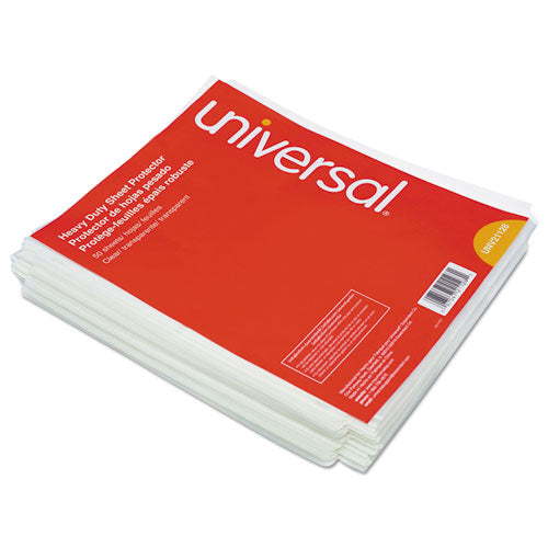 Universal® wholesale. UNIVERSAL® Top-load Poly Sheet Protectors, Heavy Gauge, Clear, 50-pack. HSD Wholesale: Janitorial Supplies, Breakroom Supplies, Office Supplies.