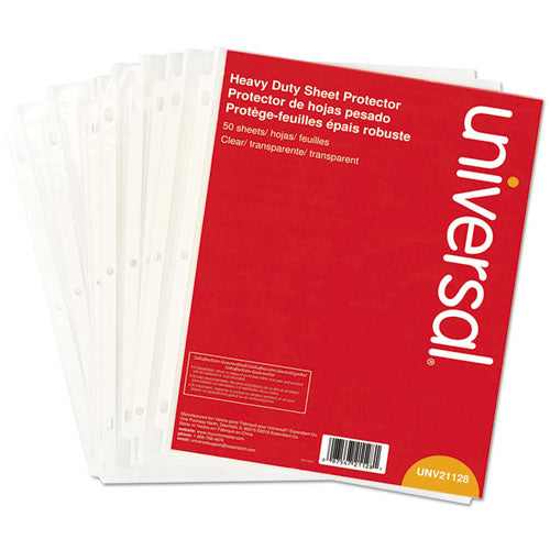 Universal® wholesale. UNIVERSAL® Top-load Poly Sheet Protectors, Heavy Gauge, Clear, 50-pack. HSD Wholesale: Janitorial Supplies, Breakroom Supplies, Office Supplies.