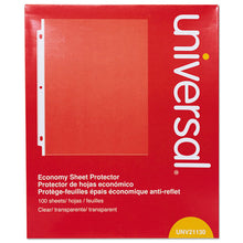 Load image into Gallery viewer, Universal® wholesale. UNIVERSAL® Top-load Poly Sheet Protectors, Economy, Letter, 100-box. HSD Wholesale: Janitorial Supplies, Breakroom Supplies, Office Supplies.