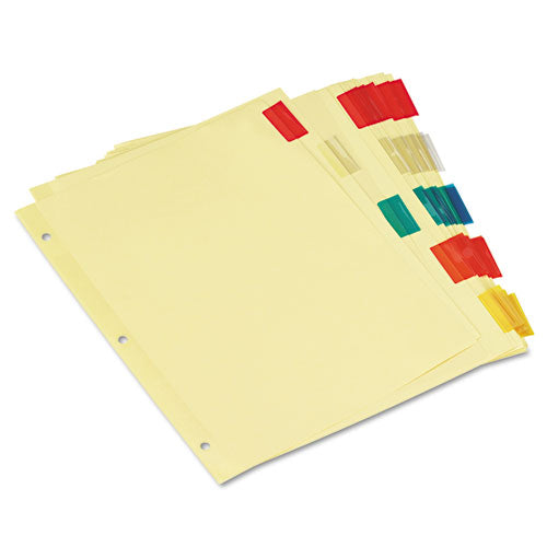 Universal® wholesale. UNIVERSAL® Insertable Tab Index, 5-tab, 11 X 8.5, Buff, 6 Sets. HSD Wholesale: Janitorial Supplies, Breakroom Supplies, Office Supplies.