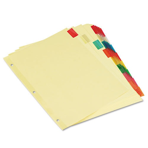 Universal® wholesale. UNIVERSAL® Insertable Tab Index, 8-tab, 11 X 8.5, Buff, 6 Sets. HSD Wholesale: Janitorial Supplies, Breakroom Supplies, Office Supplies.