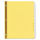 Universal® wholesale. UNIVERSAL® Deluxe Extended Insertable Tab Indexes, 5-tab, 11 X 8.5, Buff, 6 Sets. HSD Wholesale: Janitorial Supplies, Breakroom Supplies, Office Supplies.