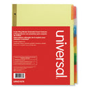 Universal® wholesale. UNIVERSAL® Deluxe Extended Insertable Tab Indexes, 8-tab, 11 X 8.5, Buff, 6 Sets. HSD Wholesale: Janitorial Supplies, Breakroom Supplies, Office Supplies.