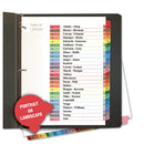 Universal® wholesale. UNIVERSAL® Deluxe Table Of Contents Dividers For Printers, 26-tab, A To Z, 11 X 8.5, White, 1 Set. HSD Wholesale: Janitorial Supplies, Breakroom Supplies, Office Supplies.