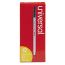 Universal™ wholesale. UNIVERSAL® Stick Ballpoint Pen, Medium 1mm, Black Ink, Gray Barrel, Dozen. HSD Wholesale: Janitorial Supplies, Breakroom Supplies, Office Supplies.