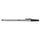 Universal™ wholesale. UNIVERSAL® Stick Ballpoint Pen, Medium 1mm, Black Ink, Gray Barrel, Dozen. HSD Wholesale: Janitorial Supplies, Breakroom Supplies, Office Supplies.