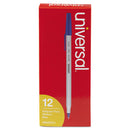 Universal™ wholesale. UNIVERSAL® Stick Ballpoint Pen, Medium 1mm, Blue Ink, Gray Barrel, Dozen. HSD Wholesale: Janitorial Supplies, Breakroom Supplies, Office Supplies.