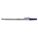 Universal™ wholesale. UNIVERSAL® Stick Ballpoint Pen, Medium 1mm, Blue Ink, Gray Barrel, Dozen. HSD Wholesale: Janitorial Supplies, Breakroom Supplies, Office Supplies.