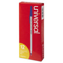 Universal™ wholesale. UNIVERSAL® Stick Ballpoint Pen, Medium 1mm, Blue Ink, Gray Barrel, Dozen. HSD Wholesale: Janitorial Supplies, Breakroom Supplies, Office Supplies.