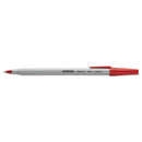Universal™ wholesale. UNIVERSAL® Stick Ballpoint Pen, Medium 1mm, Red Ink, Gray Barrel, Dozen. HSD Wholesale: Janitorial Supplies, Breakroom Supplies, Office Supplies.