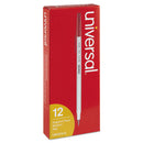 Universal™ wholesale. UNIVERSAL® Stick Ballpoint Pen, Medium 1mm, Red Ink, Gray Barrel, Dozen. HSD Wholesale: Janitorial Supplies, Breakroom Supplies, Office Supplies.