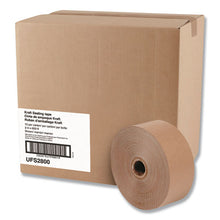 Load image into Gallery viewer, General Supply wholesale. Gummed Kraft Sealing Tape, 3&quot; Core, 3&quot; X 600 Ft, Brown, 10-carton. HSD Wholesale: Janitorial Supplies, Breakroom Supplies, Office Supplies.