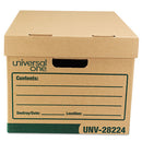 Universal® wholesale. UNIVERSAL® Recycled Heavy-duty Record Storage Box, Letter-legal Files, Kraft-green, 12-carton. HSD Wholesale: Janitorial Supplies, Breakroom Supplies, Office Supplies.