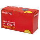 Universal® wholesale. UNIVERSAL® Electric Pencil Sharpener, Ac-powered, 3.13" X 5.75" X 4", Black. HSD Wholesale: Janitorial Supplies, Breakroom Supplies, Office Supplies.