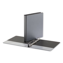 Load image into Gallery viewer, Universal® wholesale. UNIVERSAL® Deluxe Easy-to-open D-ring View Binder, 3 Rings, 1&quot; Capacity, 11 X 8.5, Black. HSD Wholesale: Janitorial Supplies, Breakroom Supplies, Office Supplies.