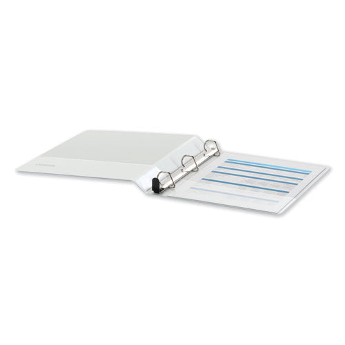 Universal® wholesale. UNIVERSAL® Deluxe Easy-to-open D-ring View Binder, 3 Rings, 1" Capacity, 11 X 8.5, White. HSD Wholesale: Janitorial Supplies, Breakroom Supplies, Office Supplies.