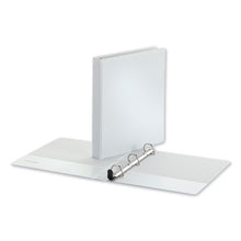 Load image into Gallery viewer, Universal® wholesale. UNIVERSAL® Deluxe Easy-to-open D-ring View Binder, 3 Rings, 1&quot; Capacity, 11 X 8.5, White. HSD Wholesale: Janitorial Supplies, Breakroom Supplies, Office Supplies.