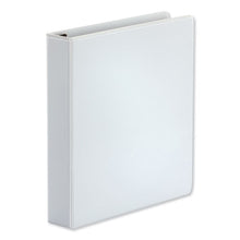 Load image into Gallery viewer, Universal® wholesale. UNIVERSAL® Deluxe Easy-to-open D-ring View Binder, 3 Rings, 1.5&quot; Capacity, 11 X 8.5, White. HSD Wholesale: Janitorial Supplies, Breakroom Supplies, Office Supplies.