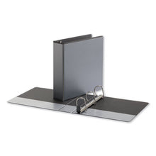 Load image into Gallery viewer, Universal® wholesale. UNIVERSAL® Deluxe Easy-to-open D-ring View Binder, 3 Rings, 2&quot; Capacity, 11 X 8.5, Black. HSD Wholesale: Janitorial Supplies, Breakroom Supplies, Office Supplies.