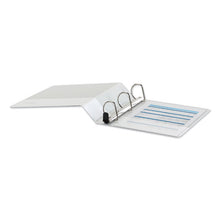 Load image into Gallery viewer, Universal® wholesale. UNIVERSAL® Deluxe Easy-to-open D-ring View Binder, 3 Rings, 2&quot; Capacity, 11 X 8.5, White. HSD Wholesale: Janitorial Supplies, Breakroom Supplies, Office Supplies.