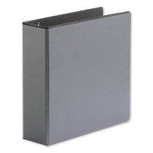 Load image into Gallery viewer, Universal® wholesale. UNIVERSAL® Deluxe Easy-to-open D-ring View Binder, 3 Rings, 3&quot; Capacity, 11 X 8.5, Black. HSD Wholesale: Janitorial Supplies, Breakroom Supplies, Office Supplies.