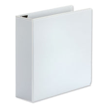 Load image into Gallery viewer, Universal® wholesale. UNIVERSAL® Deluxe Easy-to-open D-ring View Binder, 3 Rings, 3&quot; Capacity, 11 X 8.5, White. HSD Wholesale: Janitorial Supplies, Breakroom Supplies, Office Supplies.