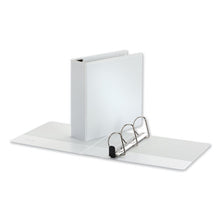 Load image into Gallery viewer, Universal® wholesale. UNIVERSAL® Deluxe Easy-to-open D-ring View Binder, 3 Rings, 3&quot; Capacity, 11 X 8.5, White. HSD Wholesale: Janitorial Supplies, Breakroom Supplies, Office Supplies.