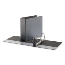 Load image into Gallery viewer, Universal® wholesale. UNIVERSAL® Deluxe Easy-to-open D-ring View Binder, 3 Rings, 4&quot; Capacity, 11 X 8.5, Black. HSD Wholesale: Janitorial Supplies, Breakroom Supplies, Office Supplies.