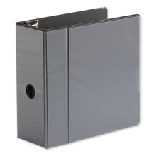 Load image into Gallery viewer, Universal® wholesale. UNIVERSAL® Deluxe Easy-to-open D-ring View Binder, 3 Rings, 5&quot; Capacity, 11 X 8.5, Black. HSD Wholesale: Janitorial Supplies, Breakroom Supplies, Office Supplies.