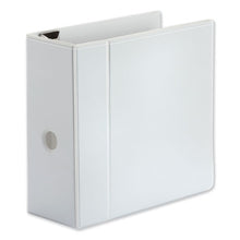 Load image into Gallery viewer, Universal® wholesale. UNIVERSAL® Deluxe Easy-to-open D-ring View Binder, 3 Rings, 5&quot; Capacity, 11 X 8.5, White. HSD Wholesale: Janitorial Supplies, Breakroom Supplies, Office Supplies.