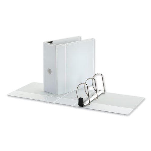 Universal® wholesale. UNIVERSAL® Deluxe Easy-to-open D-ring View Binder, 3 Rings, 5" Capacity, 11 X 8.5, White. HSD Wholesale: Janitorial Supplies, Breakroom Supplies, Office Supplies.