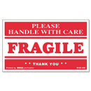 Universal® wholesale. UNIVERSAL® Printed Message Self-adhesive Shipping Labels, Fragile Handle With Care, 3 X 5, Red-clear, 500-roll. HSD Wholesale: Janitorial Supplies, Breakroom Supplies, Office Supplies.
