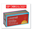 Universal® wholesale. UNIVERSAL® Self-stick Note Pads, 3 X 3, Assorted Bright Colors, 100-sheet, 12-pk. HSD Wholesale: Janitorial Supplies, Breakroom Supplies, Office Supplies.