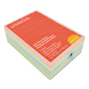 Universal® wholesale. UNIVERSAL® Self-stick Note Pads, 4 X 6, Lined, Assorted Pastel Colors, 100-sheet, 5-pk. HSD Wholesale: Janitorial Supplies, Breakroom Supplies, Office Supplies.
