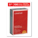 Universal® wholesale. UNIVERSAL® Self-stick Note Pads, 4 X 6, Lined, Assorted Pastel Colors, 100-sheet, 5-pk. HSD Wholesale: Janitorial Supplies, Breakroom Supplies, Office Supplies.