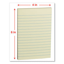 Load image into Gallery viewer, Universal® wholesale. UNIVERSAL® Self-stick Note Pads, Lined, 4 X 6, Yellow, 100-sheet, 12-pack. HSD Wholesale: Janitorial Supplies, Breakroom Supplies, Office Supplies.