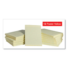 Load image into Gallery viewer, Universal® wholesale. UNIVERSAL® Self-stick Note Pads, Lined, 4 X 6, Yellow, 100-sheet, 12-pack. HSD Wholesale: Janitorial Supplies, Breakroom Supplies, Office Supplies.