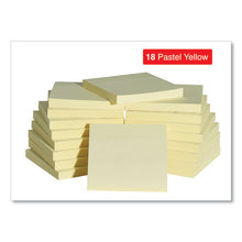 Load image into Gallery viewer, Universal® wholesale. UNIVERSAL® Self-stick Note Pads, 3 X 3, Yellow, 100-sheet, 18-pack. HSD Wholesale: Janitorial Supplies, Breakroom Supplies, Office Supplies.