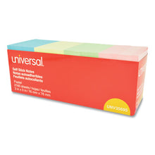 Load image into Gallery viewer, Universal® wholesale. UNIVERSAL® Self-stick Note Pads, 3&quot; X 3&quot;, Pastel, 90-sheet, 24 Pads-pack. HSD Wholesale: Janitorial Supplies, Breakroom Supplies, Office Supplies.